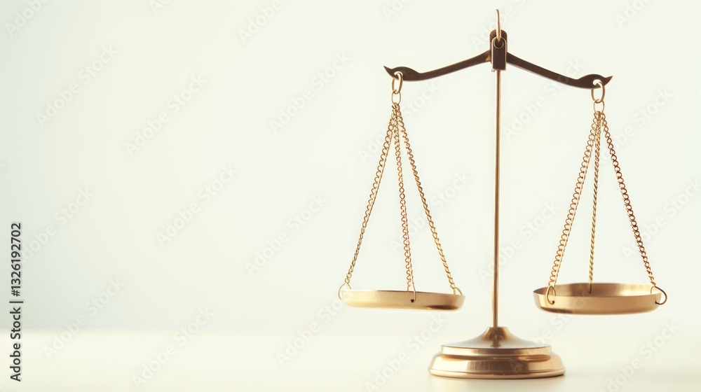 Justice symbolizing balance with a perfectly aligned law scale representing fairness and equality. Justice symbolizing balance with a perfectly aligned law scale representing fairness and equality.