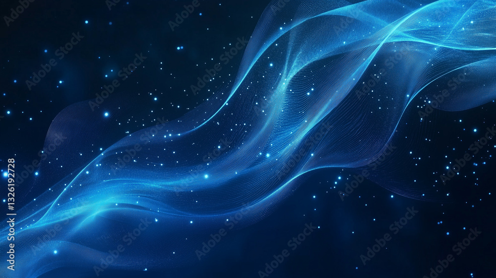 Fototapeta premium abstract blue background with wave