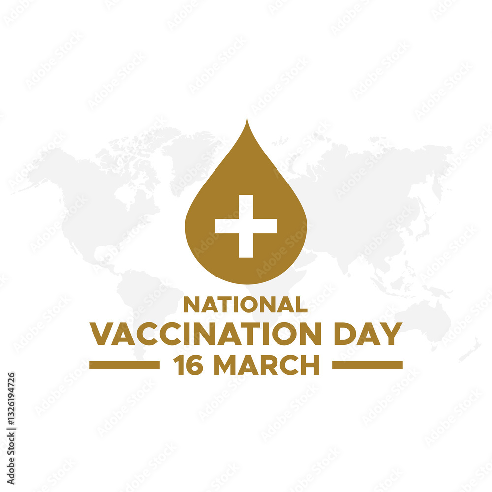 National Vaccination Day on March 16 vector. National Vaccination Day Social Media Post Design Vector template National Vaccination Day on March 16 vector. National Vaccination Day Social Media Post Design Vector template