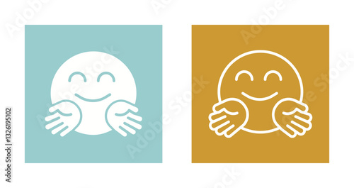 Hugging Face Icon Design