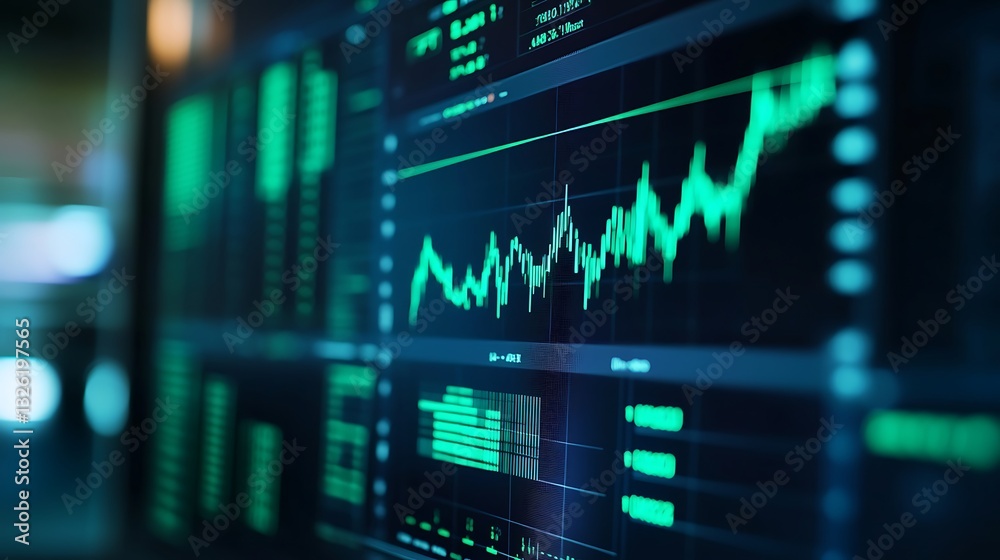 Real-Time Data Visualization of Financial Market Trends and Stock Price Fluctuations on Digital Screen Real-Time Data Visualization of Financial Market Trends and Stock Price Fluctuations on Digital Screen