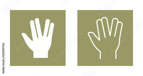 Vulcan Salute Icon Design