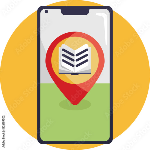A smartphone screen showing a book store app, allowing users to buy books on the go.