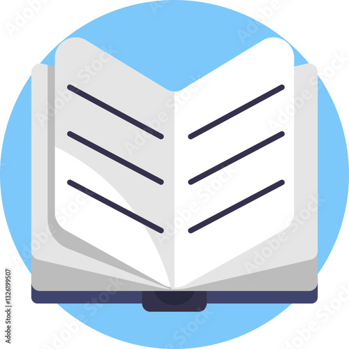Open Book: A symbol of reading or knowledge, representing the wide selection of books available in the store.