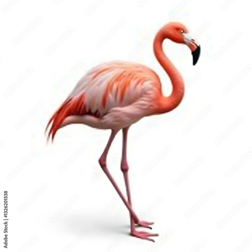 pink flamingo isolated on white background
pink flamingo isolated on white background