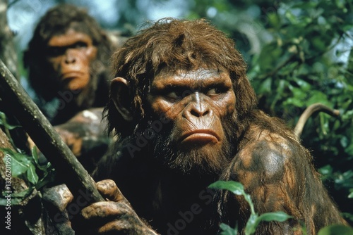 Australopithecus Africanus - Prehistoric Ancestor of Early Man in Archaeological Era photo