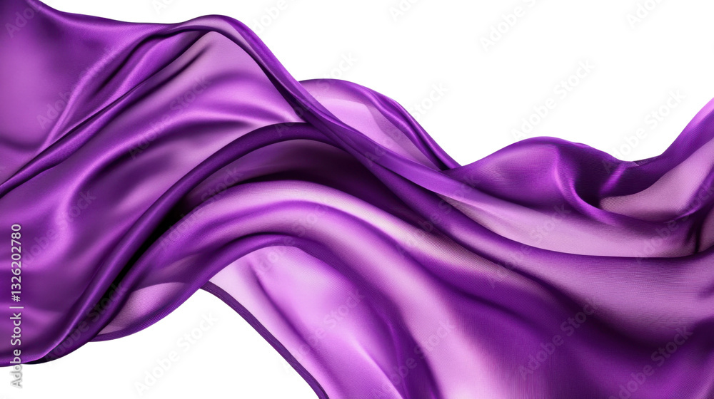 Obraz premium A purple fabric with a wave pattern