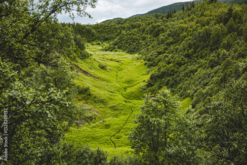The hidden river Bjurälven in Sweden