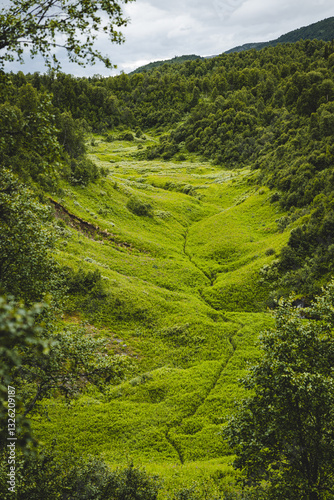 The hidden river Bjurälven in Sweden