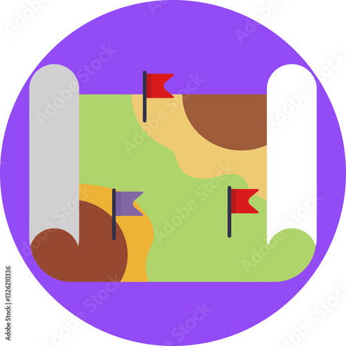 A map showing the layout of a paintball field or course.
