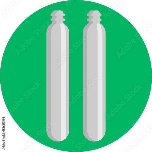 CO2 Cylinder: Represents a carbon dioxide tank used to power paintball markers.