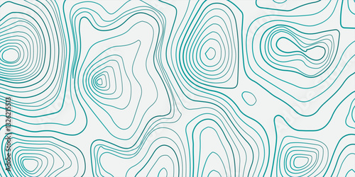 Seamless Topographic Map Design Showcasing Elevation Contours, Geographic Relief, and Fluid Abstract Line Patterns for Mapping Enthusiasts
