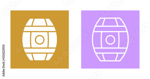 Wine Barrels Icon Design
