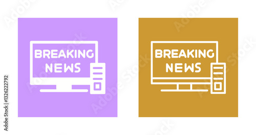 Breaking Story Icon Design