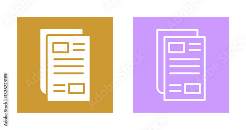 Newspaper Icon Design
