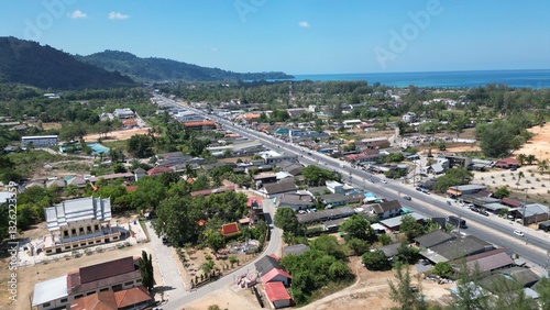Tropical Beach Resort Aerial View