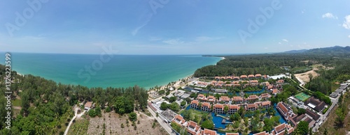 Tropical Beach Resort Aerial View