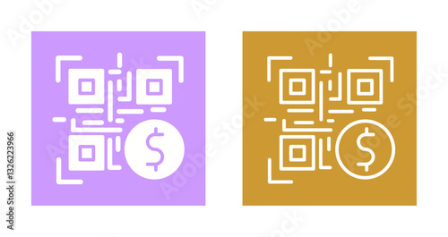 QR Code Payment Icon Design