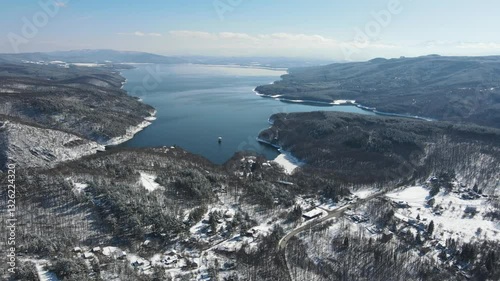 Wallpaper Mural Aerial Winter view of Iskar Reservoir near city of Sofia, Bulgaria
 Torontodigital.ca