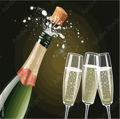 party, illustration, drink, alcohol, wine, celebrate, glass, vector, champagne, design, bubble, fun, object, background, celebration, gold, crystal, beverage, luxury, hand, graphic, glasses, cocktail,