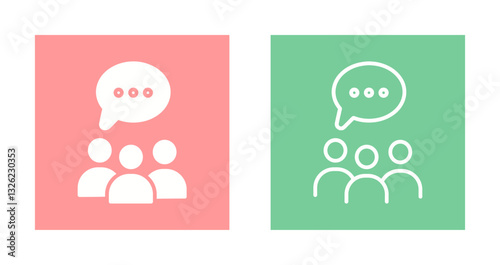 Group Chat Icon Design