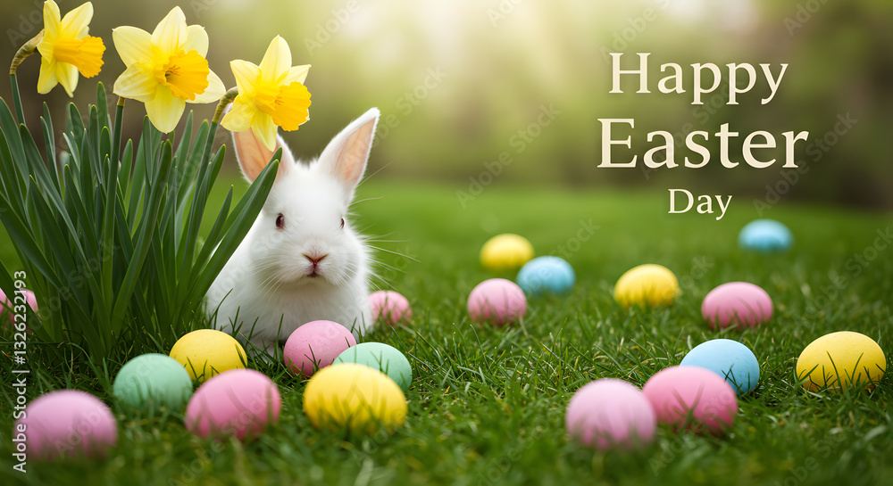 Fototapeta premium Happy Easter Day