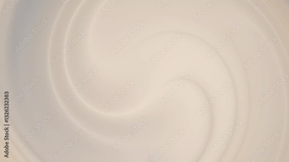 Swirl of beige gradient colors forms simple abstract background. Pale light blends with neutral tone, creating smooth curve.