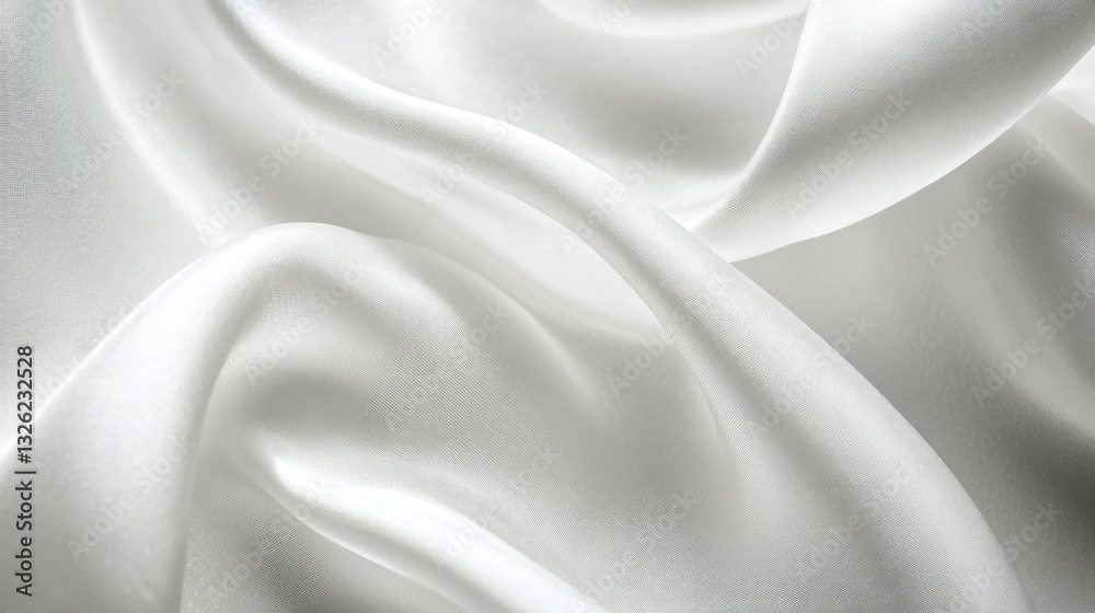 Soft and Elegant White Satin Fabric for Background and Texture Use Soft and Elegant White Satin Fabric for Background and Texture Use