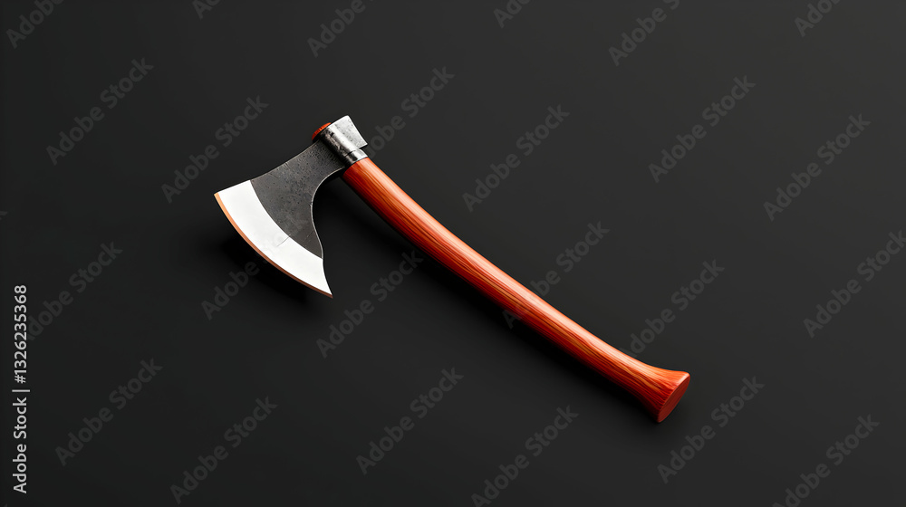 Ancient Double-Headed Battle-Axe on Dark Background Ancient Double-Headed Battle-Axe on Dark Background