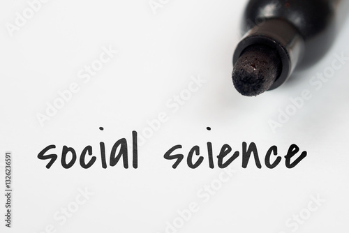 Wallpaper Mural Social Science inscription on paper meaning background Torontodigital.ca