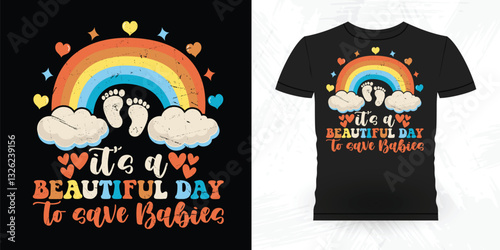 Funny Vintage Anti Abortion T-Shirt Design