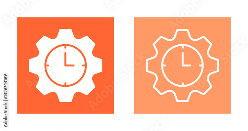 Time Allocation Icon Design