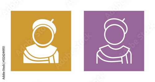 Caricature Artist Icon Design