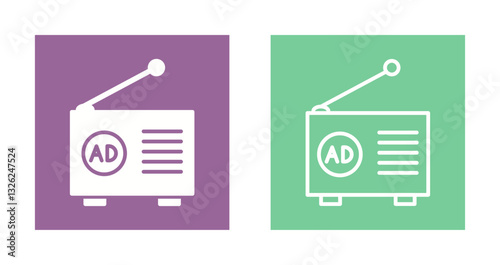 Radio Ad Icon Design