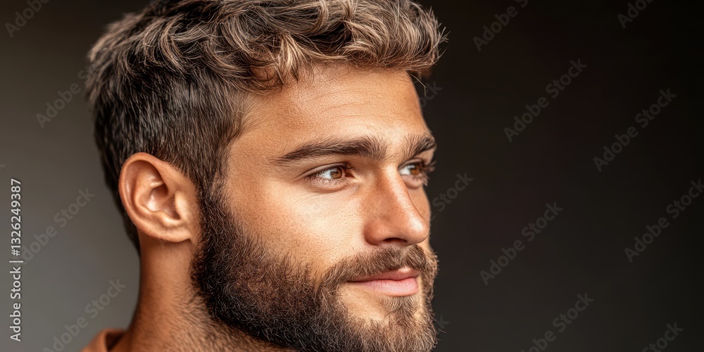 Obraz premium Man haircut grooming banner