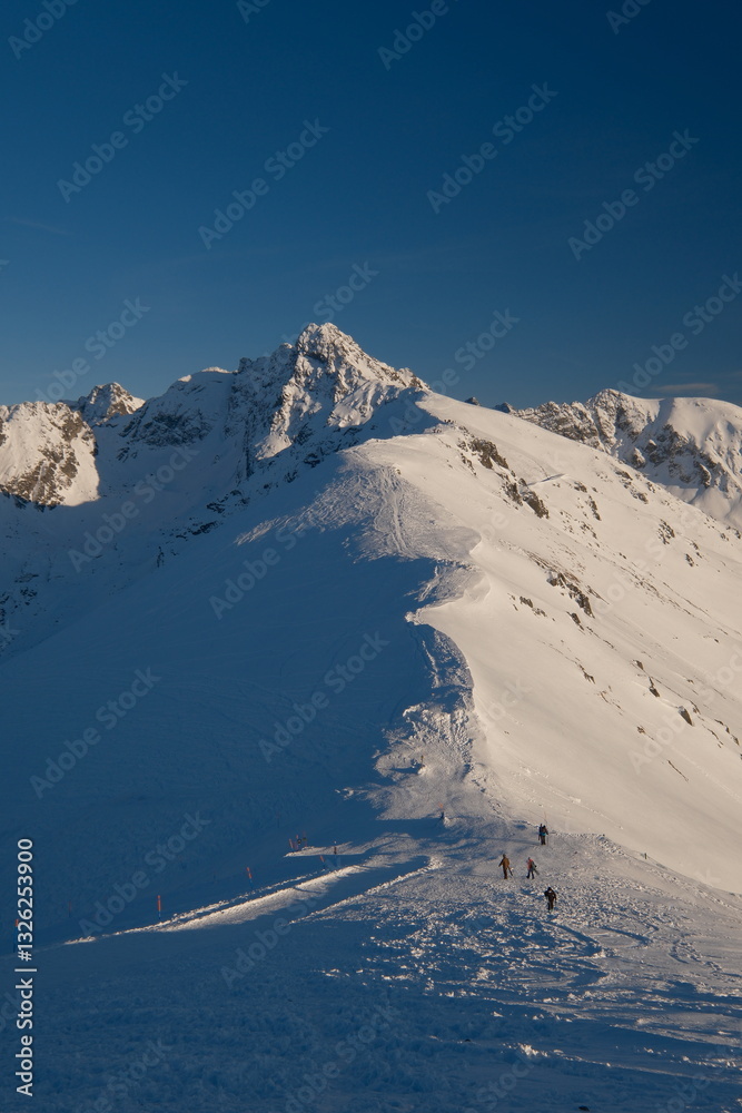 Kasprowy Wierch, winter view from the top