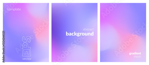 Abstract liquid background layout. Light color blend. Blurred fluid effect. Gradient mesh. Mockup modern design template for posters, ad banners, brochures, flyers, covers, websites. EPS vector image