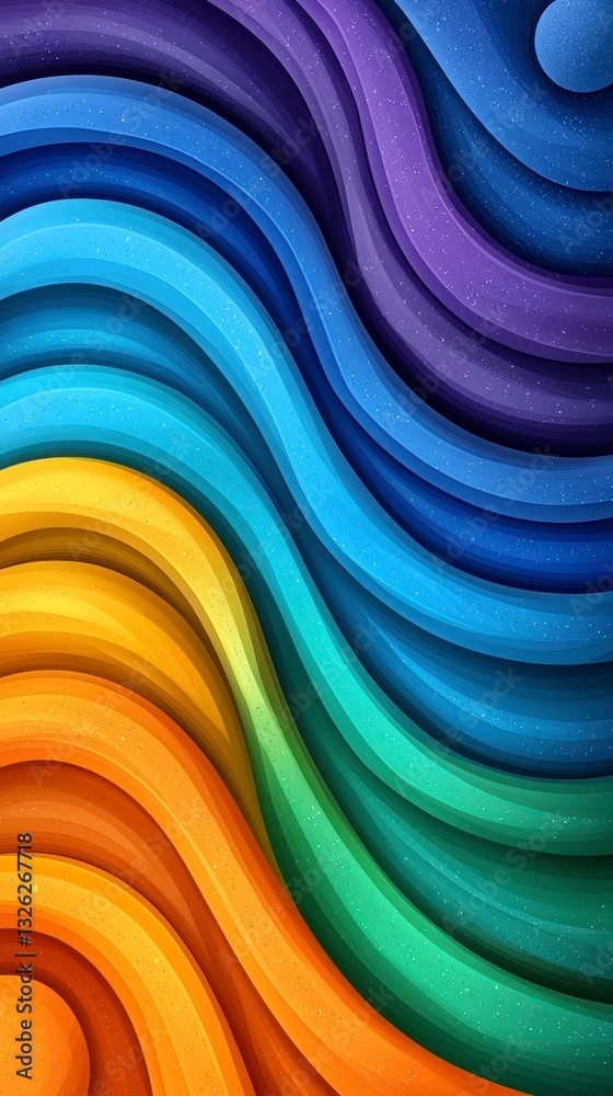 Abstract colorful background with vibrant waves blending blue red and yellow in a grainy gradient design Abstract colorful background with vibrant waves blending blue red and yellow in a grainy gradient design
