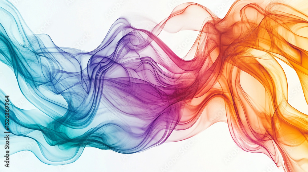 Abstract background. Coloured waves design element. Bright curved lines on a white background. Orange and pink waves Abstract background. Coloured waves design element. Bright curved lines on a white background. Orange and pink waves