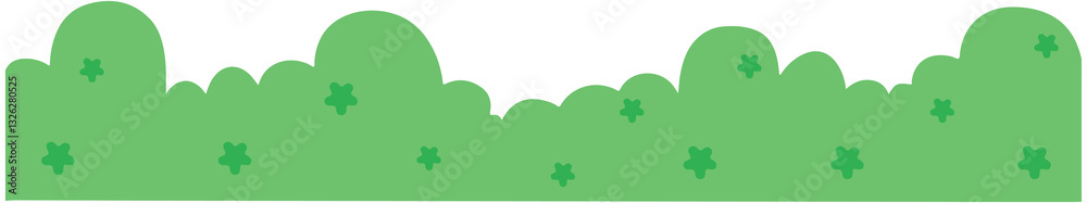 Obraz premium Grass with Blooming Flowers 