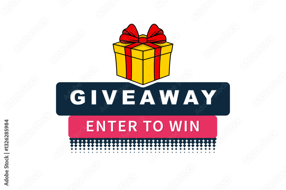 Fototapeta premium Giveaway Inter to win on Transparent Background