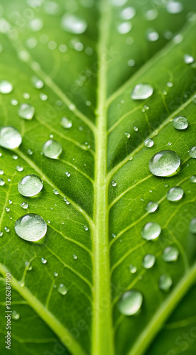 Green leaf waterdroplets phone wallpaper background, Sunny morning waterdoplet wallpaper, leaf hd wallpaper waterdrop let background