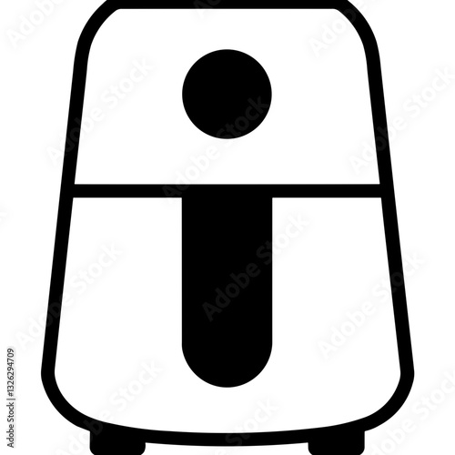 Digital Kitchen Appliance Air Fryer Icon