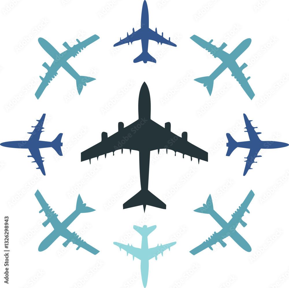 Fototapeta premium airplane vector illustration