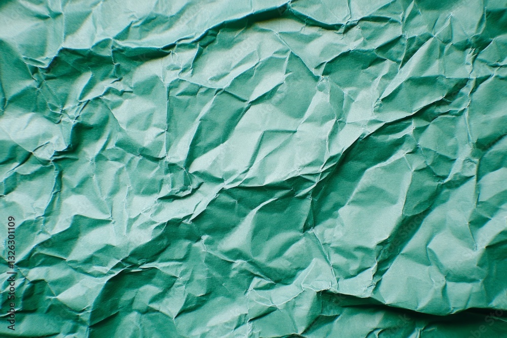 custom made wallpaper toronto digitalGreen crumpled paper macro close-up abstract texture. Artificial Intelligence