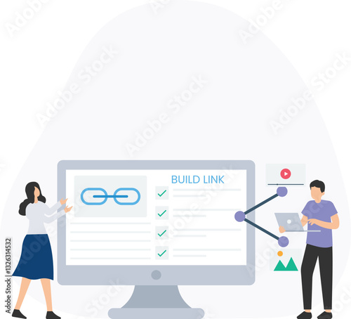 Link building or backlink strategy, internal linking or site structure, external links or authority websites, broken link building or link reclamation, guest posting or content outreach,