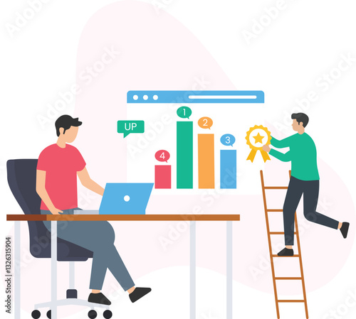Page ranking or search visibility, SEO ranking or search engine results, keyword relevance or content quality, backlinks or link authority, domain authority or page authority, mobile-friendliness