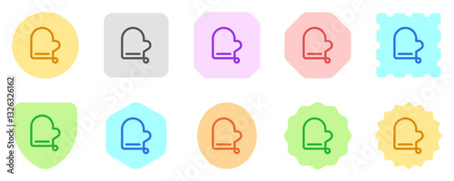 Editable oven mitten vector icon. Part of a big icon set family. Perfect for web and app interfaces, presentations, infographics, etc