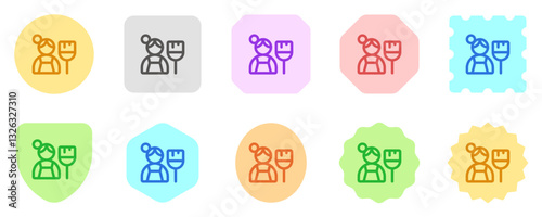 Editable maid, cleaning service vector icon. Part of a big icon set family. Perfect for web and app interfaces, presentations, infographics, etc