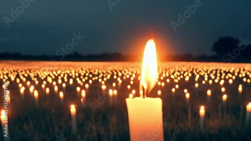 A Single Flame in a Sea of Candles